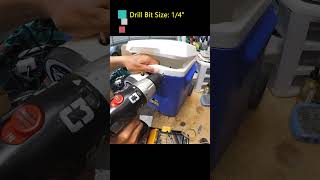 DIY Cooler Bait Well #fishing #bassfishing #oceanfishing #livebaitfishing #bridgefishing  #diy