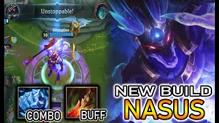 WILD RIFT NASUS NEW BUILD COMBO ITEM | NASUS LEAGUE OF LEGENDS | NASUS BARON S+TIER NEW SEASON