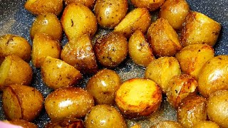 Crispy potatoes and delicious beans❗️Amazing potato recipe and frozen beans❗️ ASMR