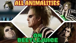 All Animalities Performed on Beetlejuice - Mortal Kombat 1