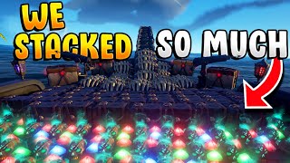 We STACKED so MUCH LOOT and got HUNTED!! (3 MILLION GOLD)