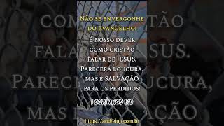 NÃO SE ENVERGONHE DO EVANGELHO! 1 Coríntios 1:18 - ANDRÉ IUJI