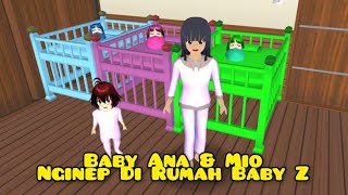 Baby Ana & Mio Nginep Di Rumah Baby Z | Drama Sakura School Simulator