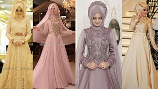 top elegant party wear long gown with hijab /long umbrella frock and long maxi with hijab