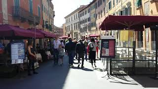 Pisa (4), Italia , caminando por la feria de la  torre ,  04/2019