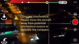 Dji Spark 15min vôo problema interferência e compass em vôo