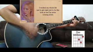 ROSÉ - On The Ground (Guitar cover) + chords