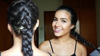 Penteado: TRANÇA FRANCESA EMBUTIDA #VaiQVai