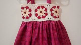 Handmade Fabric And Granny Squares Dress