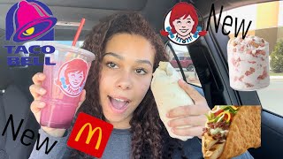 Eating only new fast food items (Taco Bell, Wendy’s and McDonald’s strawberry shortcake McFlurry!!)