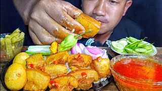 Mukbang spicy pork belly 🌶️🌶️ Melt inside mouth | Northeast India.