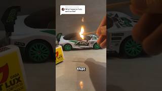 What happens if you set it on fire?  🚗🔥