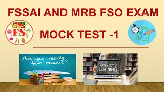 FSSAI MOCK TEST | SET-1 MCQ | CFSO/TO | TN MRB FSO EXAM | FOOD SCIENCE