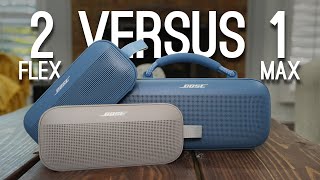 Comparing TWO Bose Soundlink Flex 2 with a Bose Soundlink Max