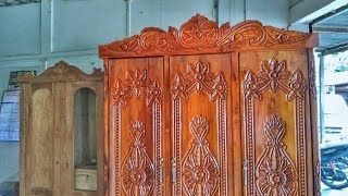 Teak wood godrej design | Hand made wooden godrej design | Teak wood almirah