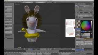 Rabbids Speed Modeling Fan Art Blender 2.68