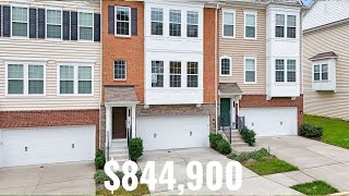 TOUR this $844,900 Luxurious Ashburn Virginia Townhouse