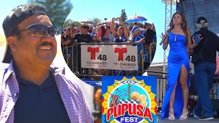 Asi es el Gran festival de la PUPUSA Salvadoreña