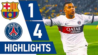 Barcelona vs PSG (1-4) AGG: 4-6 | Highlights | Champions League | Only Goals