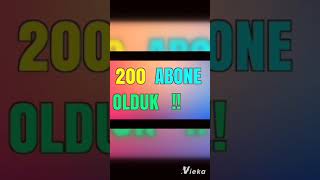 200 abone🎉 Sizi çok seviyorum❤️