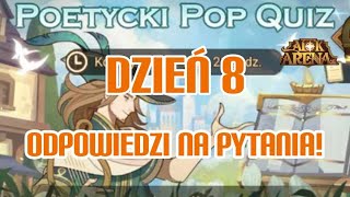 POETYCKI POP QUIZ - DZIEŃ 8! [POETIC POP QUIZ DAY 8] | AFK Arena Polska