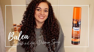 BALEA REFRESH mit dem Definier Spray an LOCKEN | Schnelle und einfache Routine | IamAniva