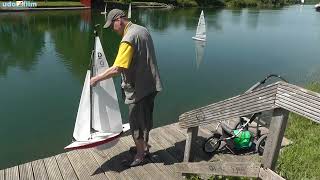 Int. Dragon One Meter Sailboat (H2o RC Design) meets Graupner Rubin, M-Boat 80ies and RC Laser Fleet