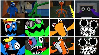 Rainbow Friends Remake Vs Rainbow Friends Alphabet Vs Rainbow Friends Origin All Jumpscares