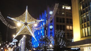 London Piccadilly Circus Winter Lights 2021/Central London (4K, HDR)