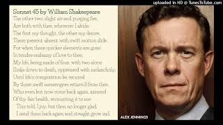 Poetry: Sonnet 45 by William Shakespeare (read by Alex Jennings)