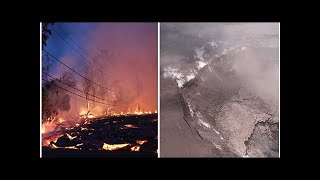 Hawaii volcano eruption: Scientists ALARMED as drone reveals mysterious CRACKS in Kilauea