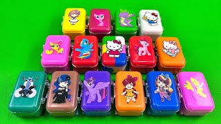 Mixing Rainbow CLAY with Equestrial Girls in Suitcase Coloring! ASMR