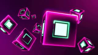 4K Neon Boxes Background Animation 19