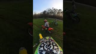 POV dirtbike riding with insta360 camera