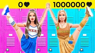 THỬ THÁCH BÚP BÊ GIÀU VS NGHÈO 💝 Barbie Hồi Sinh! Mẹo Nuôi Dạy Con 😱 của 123 GO! TRENDS