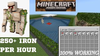 Minecraft 1.19 Easy Iron Farm Tutorial 250+ Iron Per Hour #minecraft