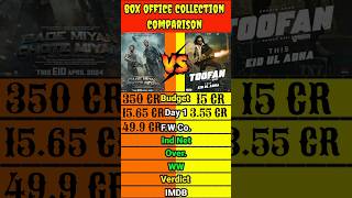 Toofan Vs Bade Miyan Chote Miyan lifetime Box Office Collection Comparison😀 #shorts #toofan #viral