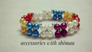 اسورة بالخرز مميزه ورقيقه|How to make easy beaded bracelet