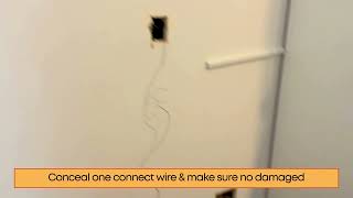 How to conceal one connect wire from messy looking