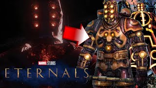 Eternals Trailer ESON THE SEARCHER CELESTIAL Explained & Celestials MADE THE MARVEL UNIVERSE FOOTAGE