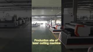 Our production site of fiber laser cutting machine!