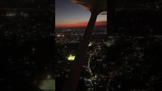 Flying over Jhb Central @night - C172