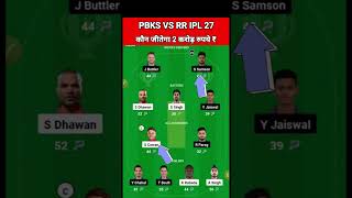 PBKS vs RR Dream11 Team Prediction Today 2024