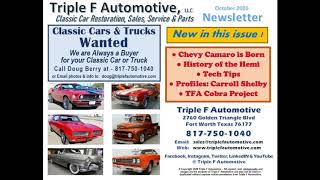 Triple F Automotive - October Newsletter