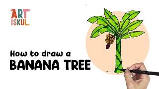 How to Draw a Banana Tree | Easy and Simple Drawing Tutorial For Beginners