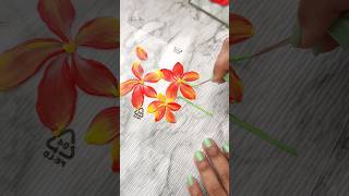 🔴 Easy glass painting incredible brush strokes #shorts