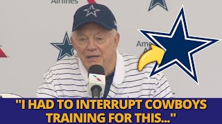 URGENT! JERRY JONES INTERRUPTS COWBOYS TRAINING UNEXPECTEDLY! LOOK AT THIS! DALLAS COWBOYS NEWS