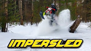 Закрыл сезон.Имперслед Сноубайк.Snowbike impersled