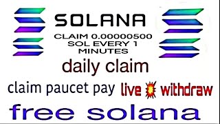 free solana high paying claim unlimited instant withdrawal Tami 🔥🔥