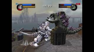 Godzilla: UNLEASHED (PS2) | Kiryu (Me) VS Godzilla 2000 (CPU) | D3DM4N GAMING